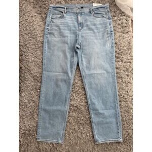American Eagle Women's Super High-Rise Baggy Straight Size 20 Long Light NWT